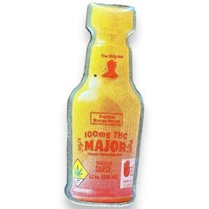 Sorce RARE Cannabis Promo MAJOR Volcanic Orange Mango Marijuana Fruit Drink Pin